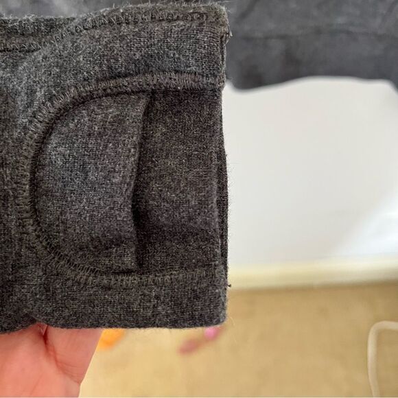 Lole Dark Grey Full Zip Thumbholes Hoodie Sweater - Picture 6 of 10